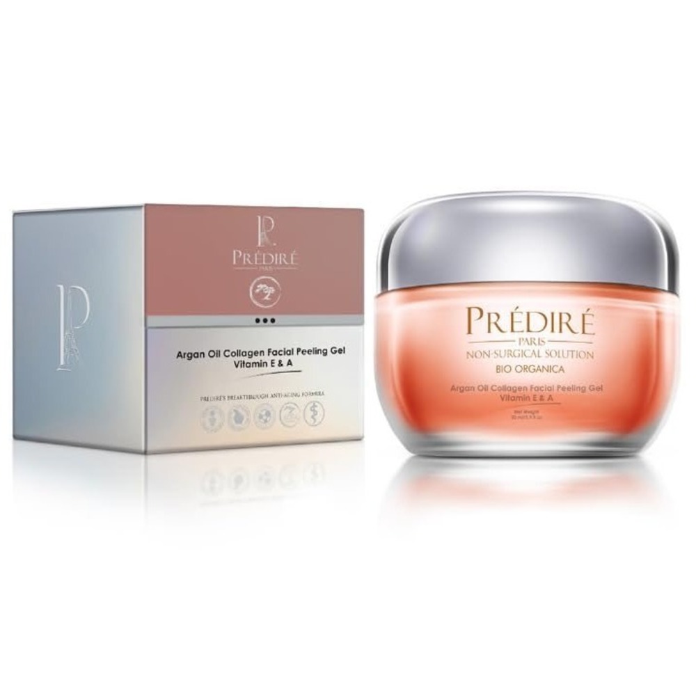 Predire Paris Argan Oil Collagen Facial Peeling Gel Vitamin E & A 50ml New